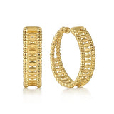 Yellow Gold Bujukan Classic Hoop Earrings