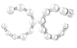 .20Carat TW Graduated 2.8 - 4.5 MM Cultured Pearls and Round