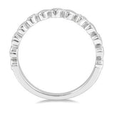 Sterling Silver Diamond Round Mini Heart Ring, 0.50 CTW
