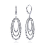 Sterling Silver "Bujukan" Drop Earrings