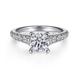 14KW Diamond Engagement Semi-Mount Ring, .53 CTW