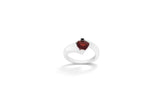 Sterling Silver Garnet Trillian Ring