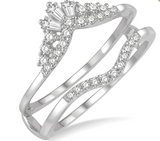 White Gold Diamond Ring Guard