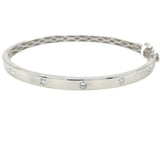 14KW Classic Flush Diamond Bangle w/ 0.33 ctw