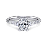 14KW Diamond Engagement Semi-Mount Ring, .47 CTW