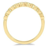 14KY Circular Mount Diamond Stackable Band w/ 0.10 ctw