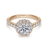 14KR Diamond Engagement Semi-Mount Ring, .85 CTW