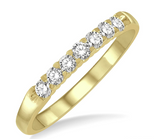 14K Yellow Gold Diamond Wedding Band, 0.25 Carat tw