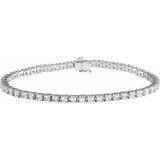 14KW Diamond Bracelet w/ 4.0 CTW & 7.25" Long