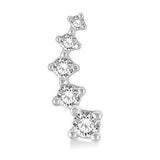 Diamond Fashion Climber Earrings, 0.10 Carat tw