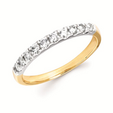 14K White Gold Diamond Anniversary Band, 0.33Carat TW