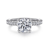 14KW Diamond Engagement Semi-Mount Ring, .52 CTW