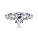 14KW Diamond Engagement Semi-Mount Ring, .51 CTW