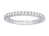 14KW .50CTW  Diamond Round Eternity Band Prong Set  2.0MM Si