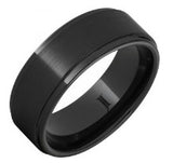 SATIN ROGUE – BLACK DIAMOND CERAMIC RING