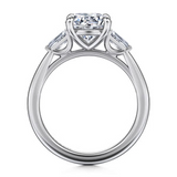 14K White Gold 2.0 Carat Diamond Round Engagement Ring