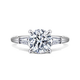 14K White Gold 2.0 Carat Diamond Round Engagement Ring