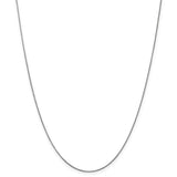 White Gold Diamond Cut Spiga Chain