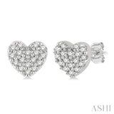 White Gold Fashion Stud Earrings