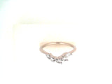 14KW Diamond Chevron Wedding Band w/ 0.25 ctw