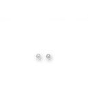 14K White Gold 5mm Ball Stud Earrings