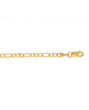 14K Yellow Gold (3mm) Figaro Chain, 20"