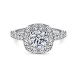 14KW Diamond Engagement Semi-Mount Ring, .95 CTW