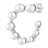 .20Carat TW Graduated 2.8 - 4.5 MM Cultured Pearls and Round