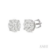 14K White Gold "Lovebright" Diamond Stud Earrings w/ 0.25 ctw