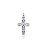 Sterling Silver Brushed Cross Pendant