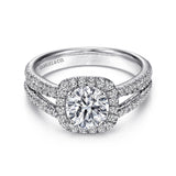 14KW Diamond Engagement Semi-Mount Ring, .55 CTW