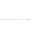 Sterling Silver 1.1mm Diamond Cut Wheat Chain with Lobster Clasp18