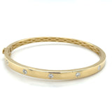 14KY Classic Flush Diamond Bangle w/ 0.33 ctw