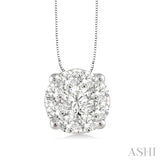 White Gold Lovebright Diamond Pendant