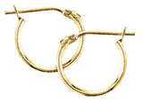 14K Yellow Gold Baby Hoop Earrings