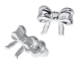 Sterling Silver Bow Knot Earrings