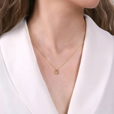 14K Yellow Gold Heart Pendant – 16"