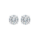 White Gold Diamond Stud Earrings 1.0 ctw