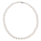 14K White Gold Feshwater Pearl Strand Necklace