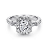 14KW Diamond Engagement Semi-Mount Ring, .60 CTW