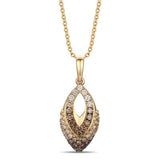 14KY Fashion Pendant w/ 0.55 ctw & 18"