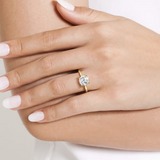 14K Yellow Gold Round Diamond Engagement Ring, 2.0Carat TW