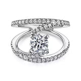 14KW Semi-Mount Diamond Engagement Ring w/ 0.68 ctw, Size 6.5