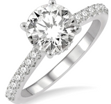 White Gold Women's Engagement Ring