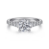 14KW Diamond Engagement Semi-Mount Ring, .50 CTW