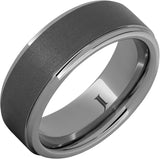 RUGGED TUNGSTEN MEN’S RING WITH SANDBLAST FINISH