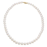 14K White Gold Freshwater Pearl Strand 18