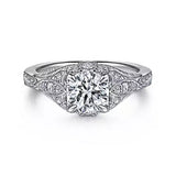 14KW Semi-Mount Diamond Engagement Ring w/ 0.29 ctw, Size 6