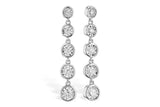 White Gold Diamond Dangle Earrings