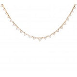 Yellow Gold Riviera Diamond Necklace, 1.02CTW